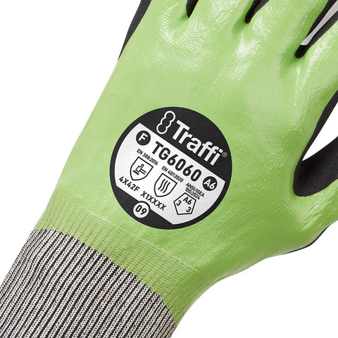 Guanto di sicurezza in nitrile resistente all'acqua TG6060