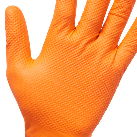 TD07 8.6g Diamond Grip Nitrile Disposable Glove.