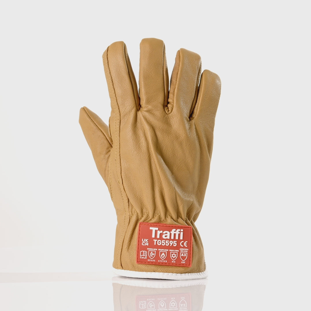 TG5595 Cut Level C Leather Winter Driving Glove – Traffi